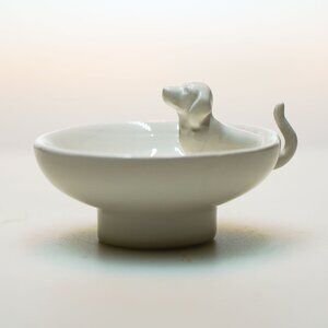 Ceramic Trinket Dish Featuring a Dachshund